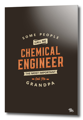 Chemical Engineer Grandpa Funny Job Title Profession