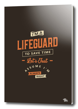 Lifeguard Funny Job Title Profession