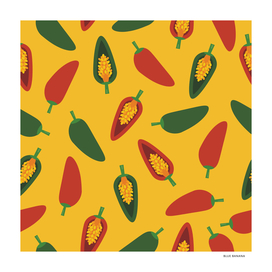 Red and Green Chili Pattern