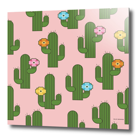 Flowering Cactus Pattern