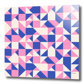 Pink and Blue Geo Pattern