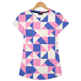 Pink and Blue Geo Pattern