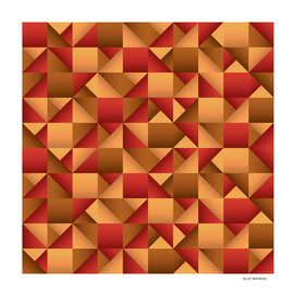 Copper and Red Geometric Pattern