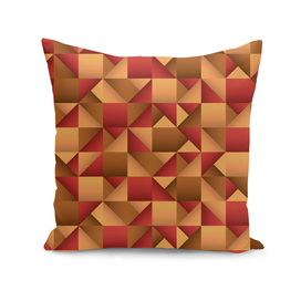 Copper and Red Geometric Pattern