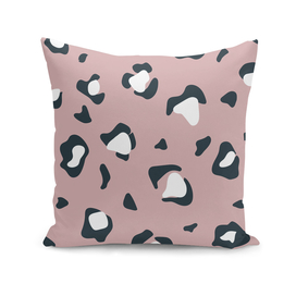 Pink, White and Navy Abstract Pattern