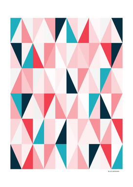 Geo Abstract Pink & Blue