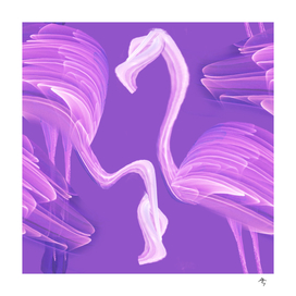 flamingos, birds, very peri, trend  year, lavender, lilac