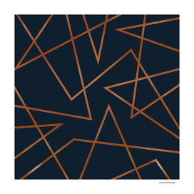 Navy & Copper Abstract