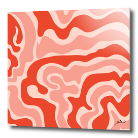 Pink Retro Swirl Aesthetic