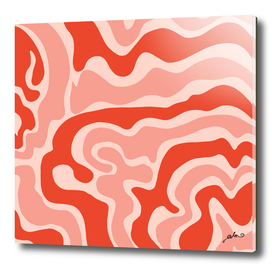 Pink Retro Swirl Aesthetic