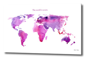The world is yours || watercolor