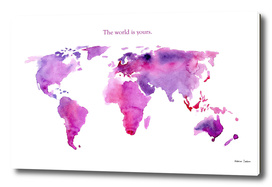 The world is yours || watercolor