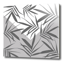 Leaves pattern, leaves, leaf, nature, pattern, grey, white