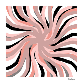 Geometric vane decor, abstract, colorful, pink, white, vane,