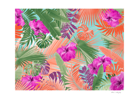 Summer Hibiscus Flower Jungle #2 #tropical #decor #art