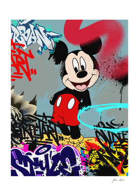 mickey graffiti