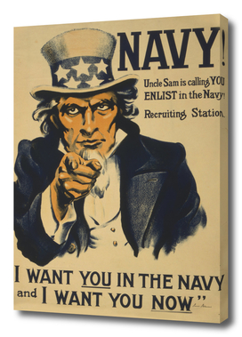 Navy Wants You - Vintage USA War