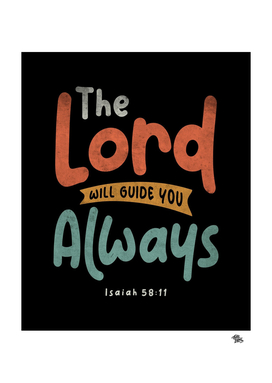 The Lord Will Guide You Aleays - Religious