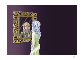 Phantom seeing her mirror image