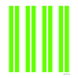 Neon Green Two Color Picnic Stripes | Interior Design