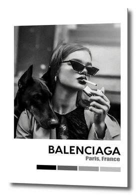 Smoking Doberman Hypebeast Luxury Fashion Poster