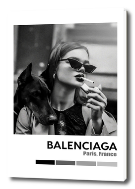 Smoking Doberman Hypebeast Luxury Fashion Poster