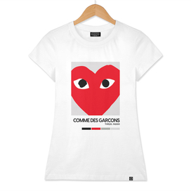 Red Hearts Eyes Hypebeast Luxury Fashion Poster
