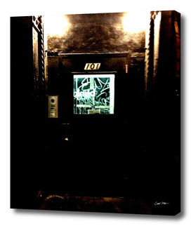 Doorway, East Village, at Night
