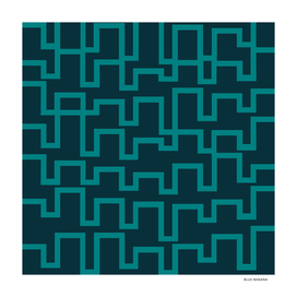 Teal Abstract Pattern