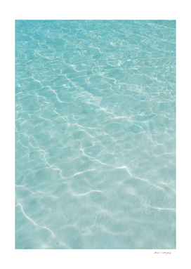 Crystal Clear Soft Turquoise Ocean Dream #1 #wall #art