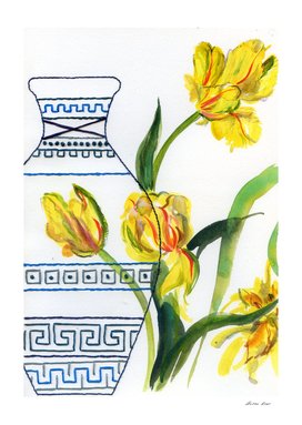 Yellow tulips-stillife