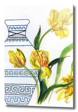 Yellow tulips-stillife
