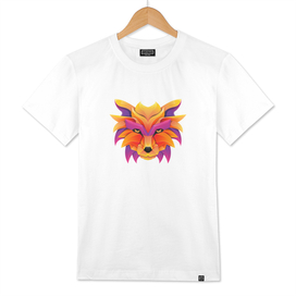 Fox Head colorful gradient style