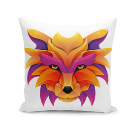 Fox Head colorful gradient style