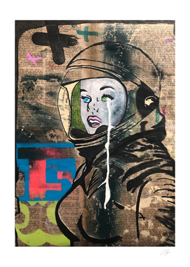 "E" | Astronaut | Graffiti | Pop art | Street-art aesthetics