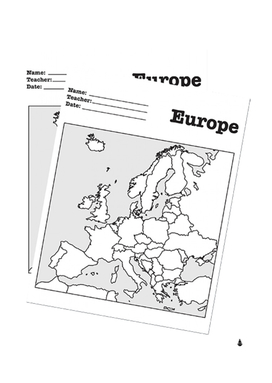a blank map of europe