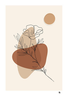 Minimal Abstract Bloom Flower Edition001