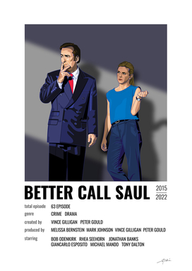 Better Call Saul Polaroid poster
