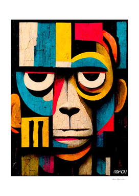 Abstract Art Monkey