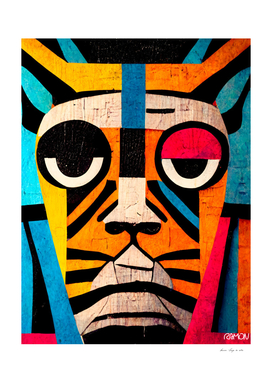 Abstract Art Tiger