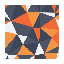 Modern Geometric Grey and Orange