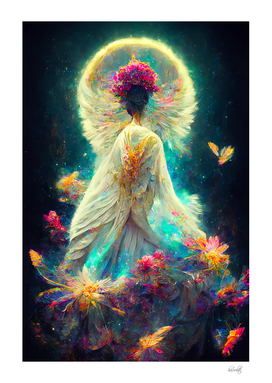 Angel of flowers