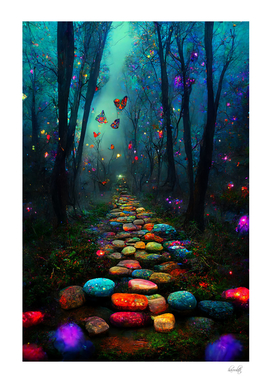 Fantasy surreal forest