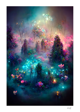 magic nebula forest