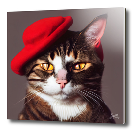 Jack - Cat with a French beret #5