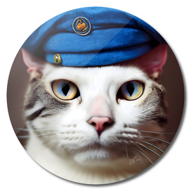 Sergent Milo - Cat with a sailor beret #5