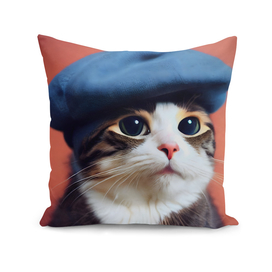Gizmo - Cat with a French beret #4