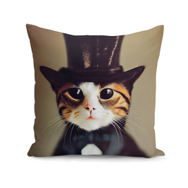 Teddy - Cat with a black top hat #1