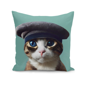Bandit - Cat with a French beret #1