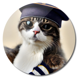 Admiral Chester - Cat with a sailor beret #2